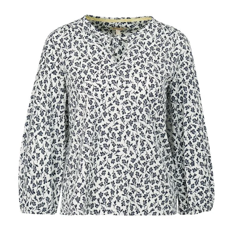 Barbour Seaholly Ladies Blouse - Multi Soft Satin Blouse
