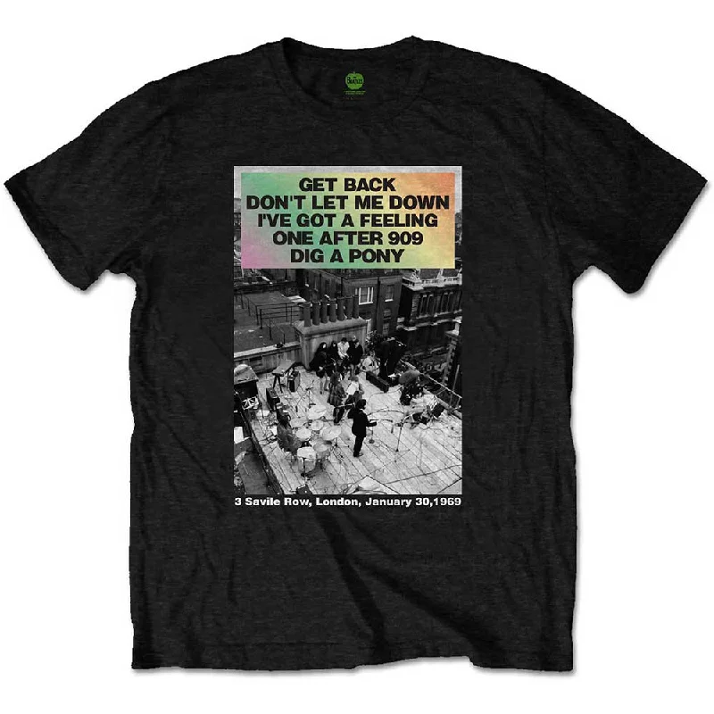 The Beatles | Official Band T-Shirt | Rooftop Songs Gradient Anti-Pilling Machine Wash Handmade The Beatles | Official Band T-Shirt | Rooftop Songs Gradient Anti-Pilling Machine Wash Handmade