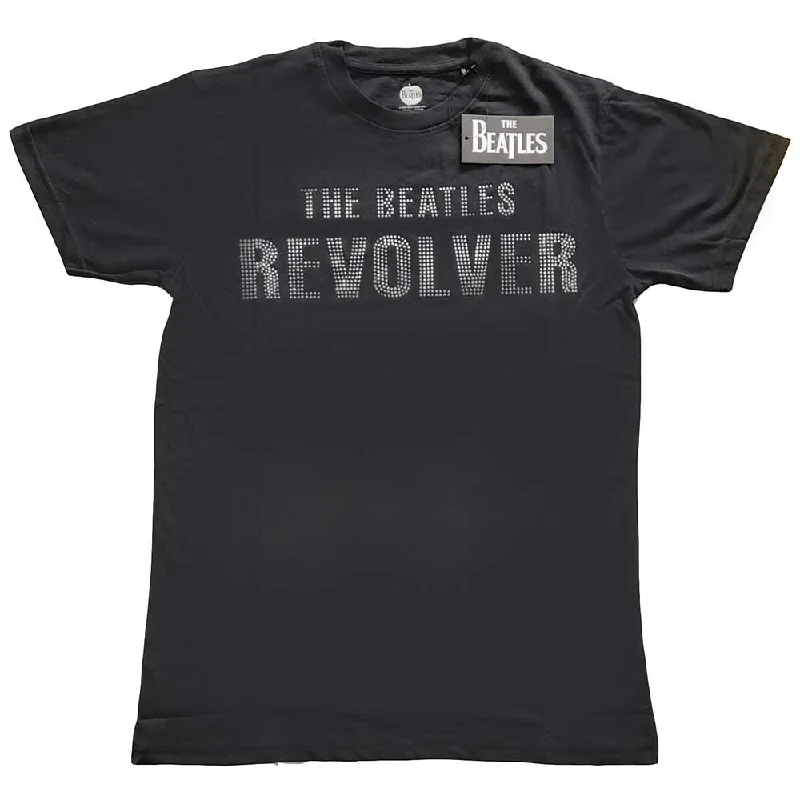 The Beatles | Official Band T-Shirt | Revolver (Diamante) Zippered Buttoned Snapped