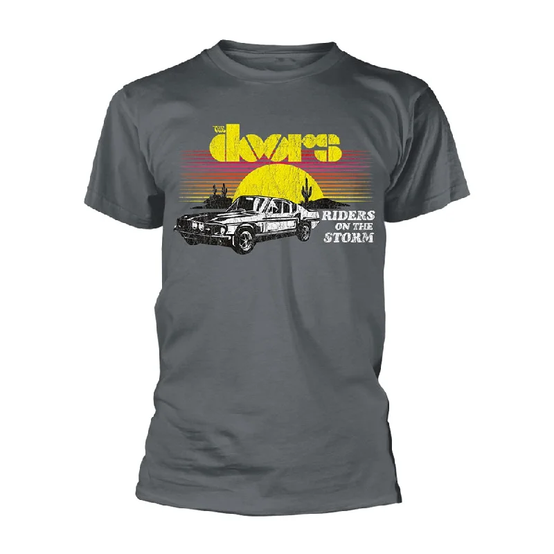 The Doors Unisex T-shirt: Riders On The Storm Sequined Glittery Shiny
