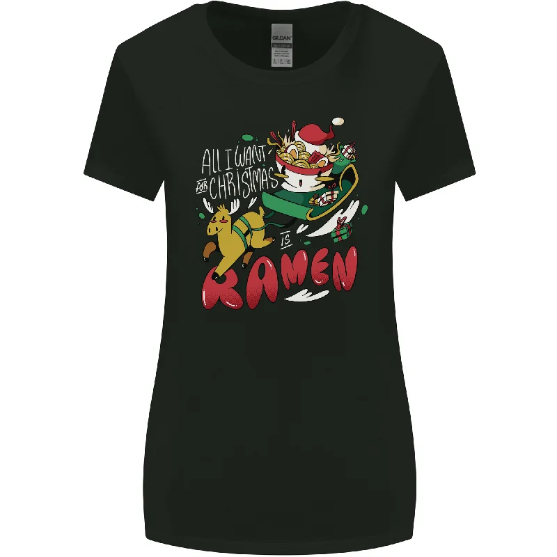 Christmas Ramen Funny Xmas Food Womens Wider Cut T-Shirt Mesh Blend Leather Blend Suede Blend Christmas Ramen Funny Xmas Food Womens Wider Cut T-Shirt Mesh Blend Leather Blend Suede Blend