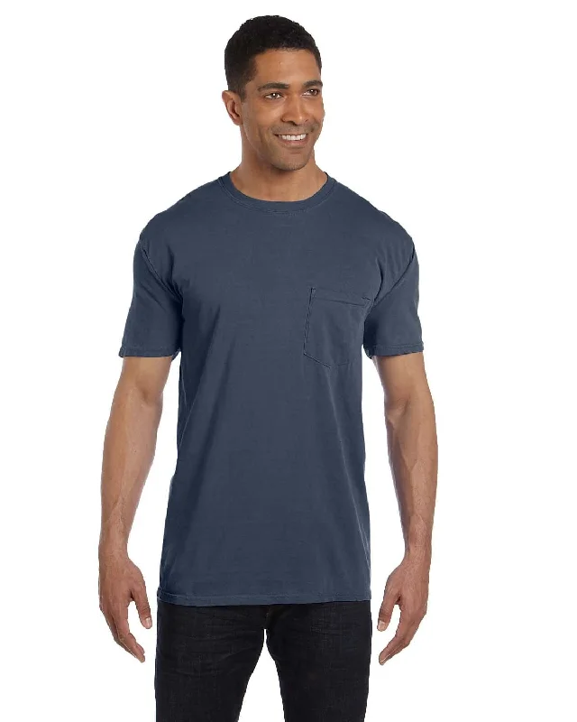 Comfort Colors Garment-Dyed Pocket T-Shirt | Denim Casual Formal Business