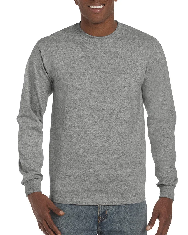 Gildan Hammer Long Sleeve T-Shirt | Graphite Heather Cotton Fabric Linen Fabric Terry Fabric Gildan Hammer Long Sleeve T-Shirt | Graphite Heather Cotton Fabric Linen Fabric Terry Fabric