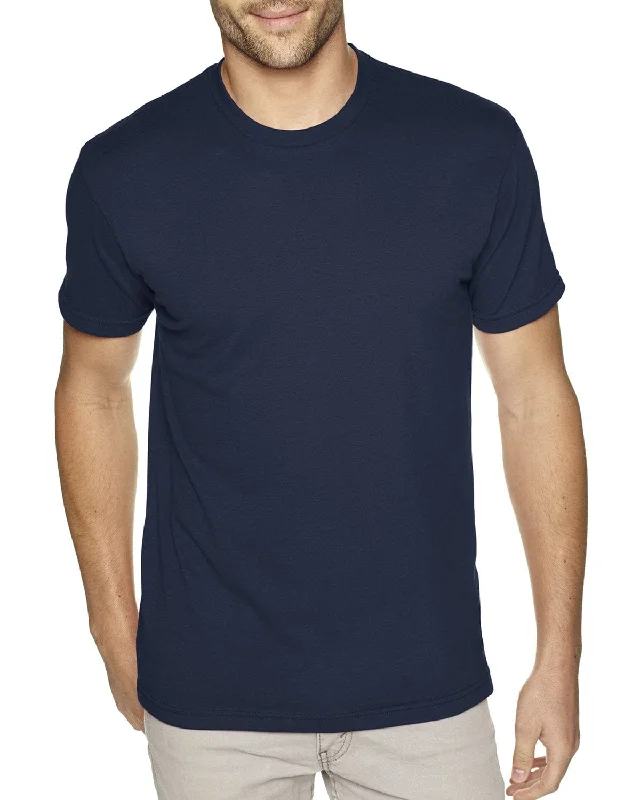 Next Level Mens Sueded T-Shirt | Midnight Navy Handmade Hand-knitted Hand-woven