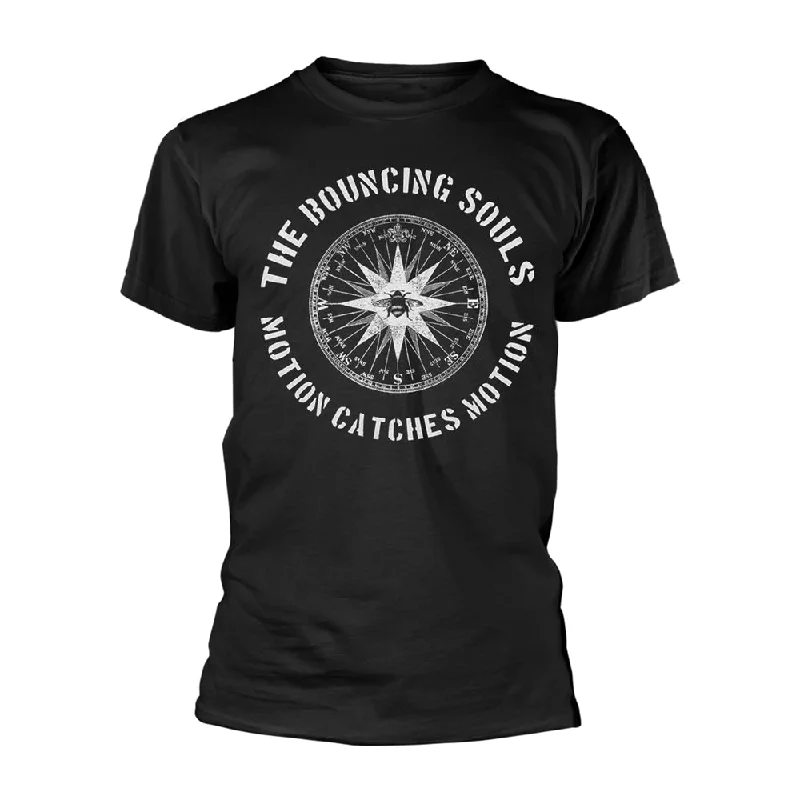 The Bouncing Souls Unisex T-shirt: Compass Notch Collar Peter Pan Collar Cowl Neck