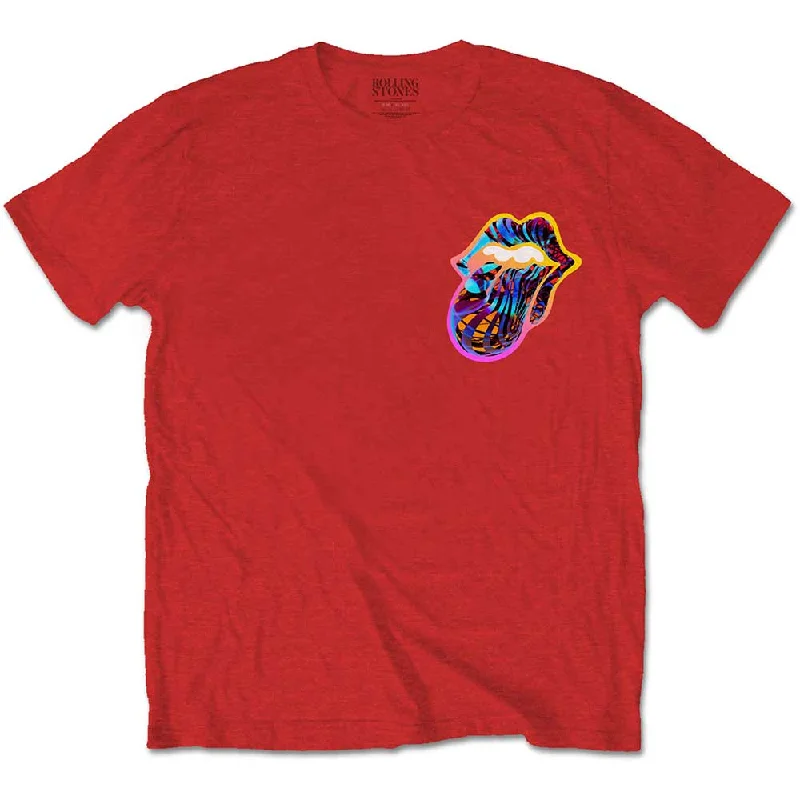 The Rolling Stones | Official Band T-Shirt | Sixty Gradient Text (Back Print) Welt Pockets Slit Pockets Flap Pockets The Rolling Stones | Official Band T-Shirt | Sixty Gradient Text (Back Print) Welt Pockets Slit Pockets Flap Pockets