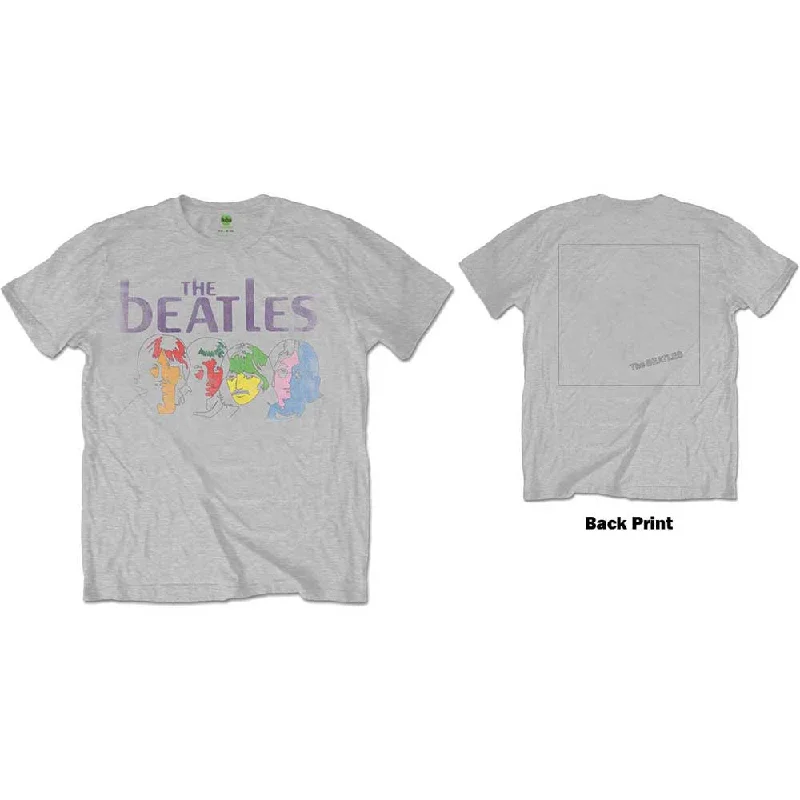 The Beatles | Official Band T-Shirt | White Album Back (Back Print) Spandex Blend Rayon Blend Denim Blend The Beatles | Official Band T-Shirt | White Album Back (Back Print) Spandex Blend Rayon Blend Denim Blend