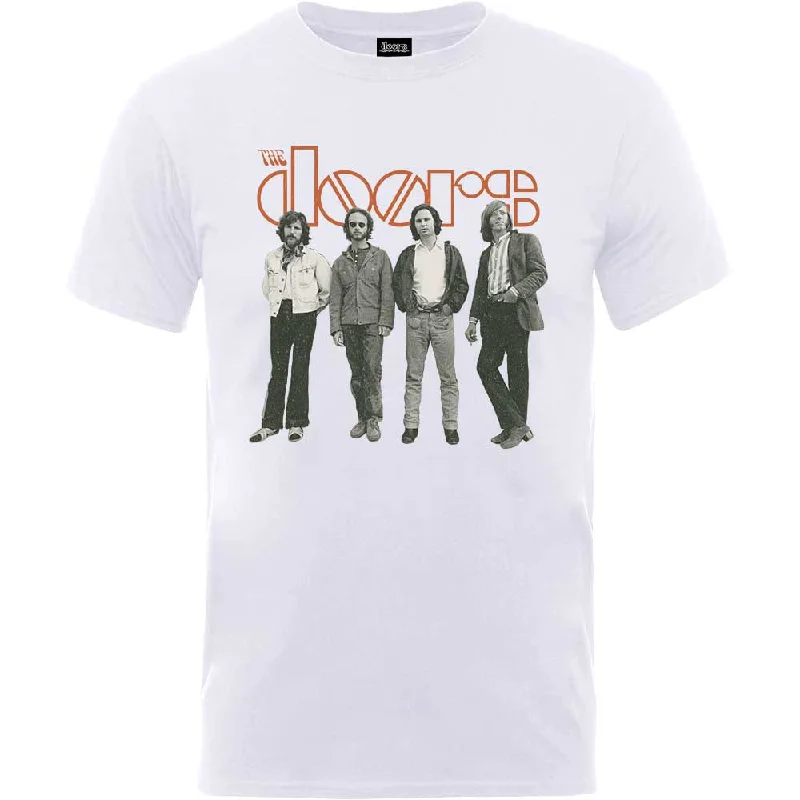 The Doors | Official Band T-Shirt | Band Standing Iron Safe Non-Iron Wrinkle Free