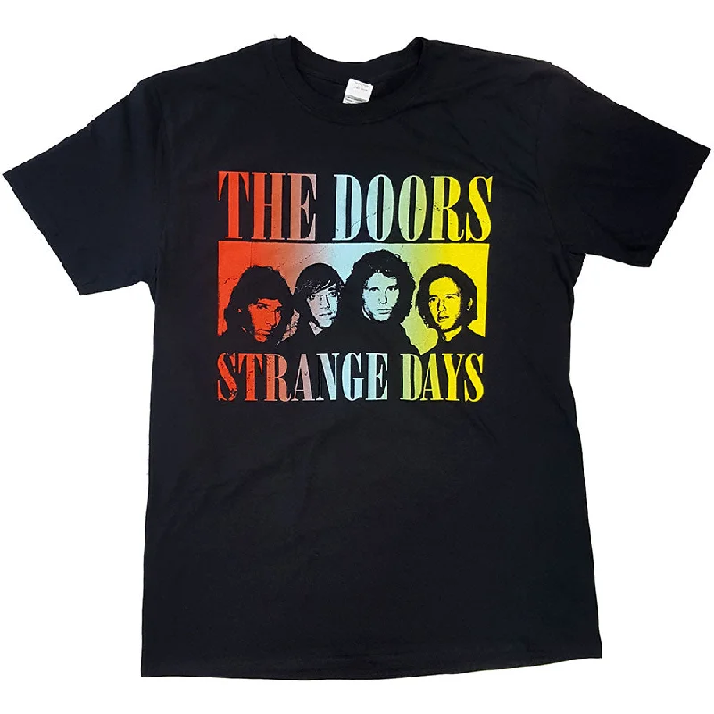 The Doors | Official Band T-Shirt | Strange Days Hooded Caped Shawl Collar