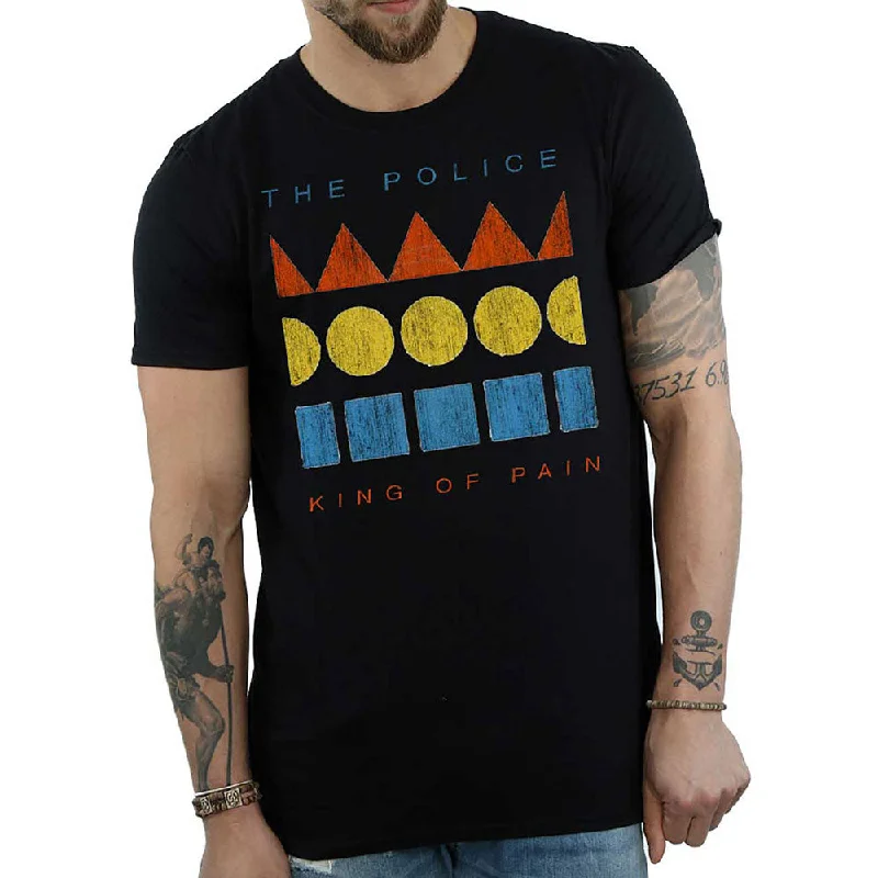 The Police | Official Band T-Shirt | Kings of Pain Chenille Blend Fleece Blend Nylon Blend The Police | Official Band T-Shirt | Kings of Pain Chenille Blend Fleece Blend Nylon Blend