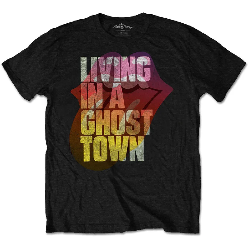 The Rolling Stones | Official Band T-Shirt | Ghost Town Layered Multi-layer Single Layer The Rolling Stones | Official Band T-Shirt | Ghost Town Layered Multi-layer Single Layer