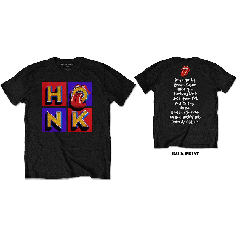 The Rolling Stones | Official Band T-Shirt | Honk Album Tracklist (Back Print) Handmade Hand-knitted Hand-woven The Rolling Stones | Official Band T-Shirt | Honk Album Tracklist (Back Print) Handmade Hand-knitted Hand-woven