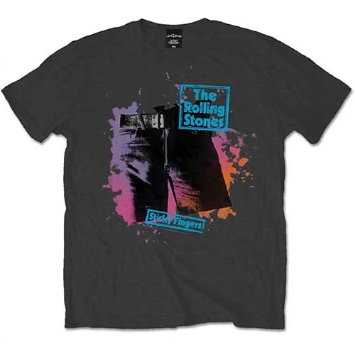 The Rolling Stones | Official Band T-Shirt | Sticky Colours Hooded Caped Shawl Collar The Rolling Stones | Official Band T-Shirt | Sticky Colours Hooded Caped Shawl Collar