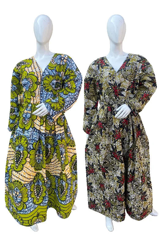 African Ladies Long Maxi Dress (Pack of 2 Pieces) Fashionable Maxi Dress with Fringe African Ladies Long Maxi Dress (Pack of 2 Pieces) Fashionable Maxi Dress with Fringe