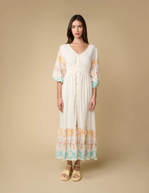 Alethia Maxi Dress Comfortable Bohemian Maxi Dress