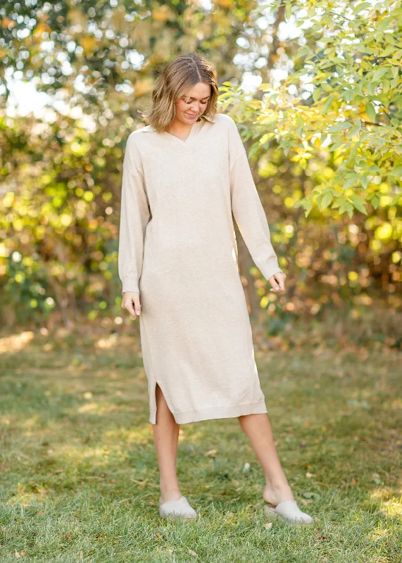 Bristol Polo Knit Maxi Dress Comfortable Cotton Maxi Dress