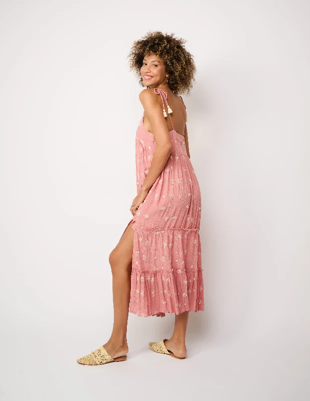 Glare Maxi Dress Fashionable Chiffon Tiered Maxi Dress