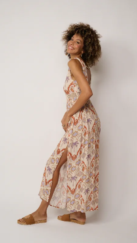 Ikat Maxi Dress Stylish A-Line Maxi Dress