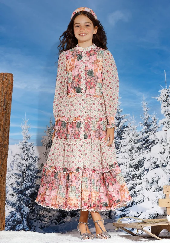 Lilah Floral Maxi Dress Comfortable Bohemian Maxi Dress
