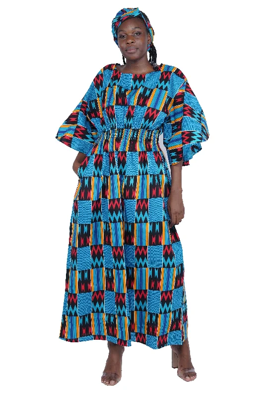 Long Maxi Dress Bell Sleeves Comfortable Long-Sleeve Maxi Dress