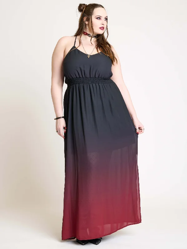 Dipped in Blood Maxi Dress Classic V-Neck Maxi Dress