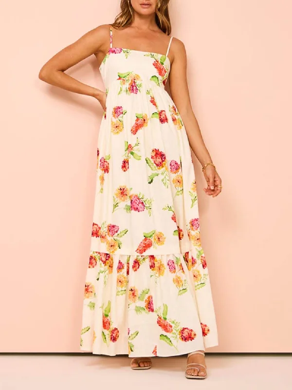 Unique Floral Print Halter Graceful Backless Extra Maxi Dress Trendy Short Sleeve Maxi Dress Unique Floral Print Halter Graceful Backless Extra Maxi Dress Trendy Short Sleeve Maxi Dress