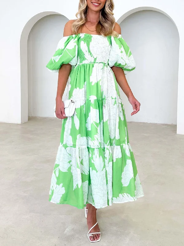 Unique Floral Print Patchwork Graceful Up Pleated Maxi Dress Comfortable Fit-and-Flare Maxi Dress Unique Floral Print Patchwork Graceful Up Pleated Maxi Dress Comfortable Fit-and-Flare Maxi Dress