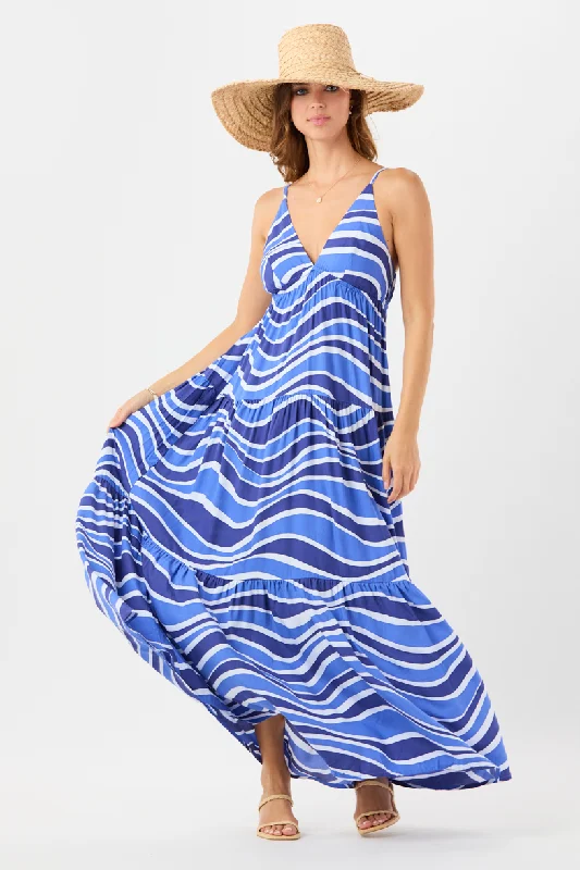 Waikiki Maxi Dress Elegant Wraparound Maxi Dress