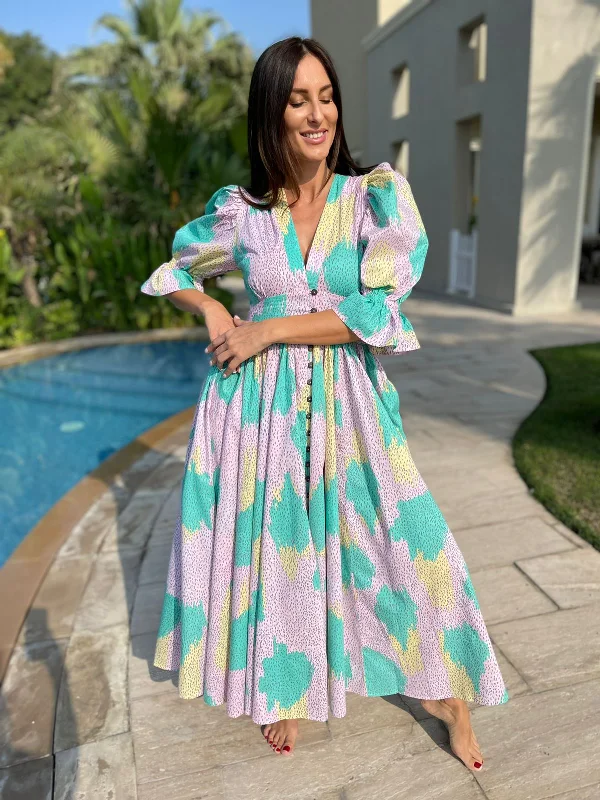 Xola Maxi Dress 2 Season Pink Comfortable Fitted Maxi Dress