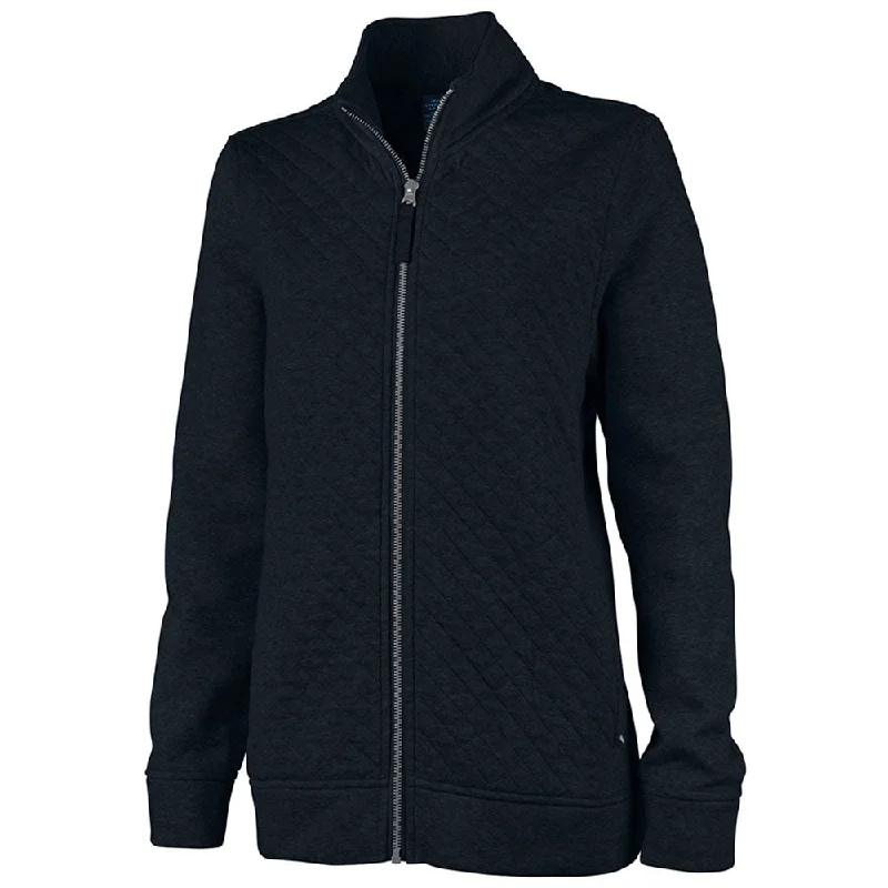 Charles River Women's Black Franconia Quilted Jacket Welt Pockets Slit Pockets Flap Pockets Charles River Women's Black Franconia Quilted Jacket Welt Pockets Slit Pockets Flap Pockets