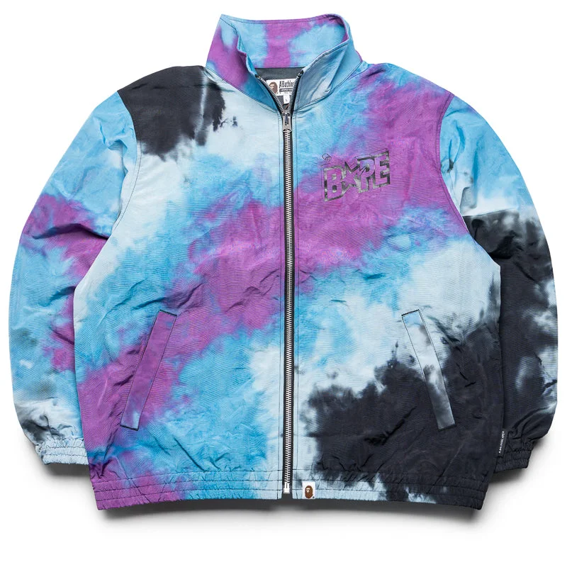 A Bathing Ape Tie Dye Track Jacket - Black Nylon Jacket Polyester Jacket Spandex Jacket A Bathing Ape Tie Dye Track Jacket - Black Nylon Jacket Polyester Jacket Spandex Jacket