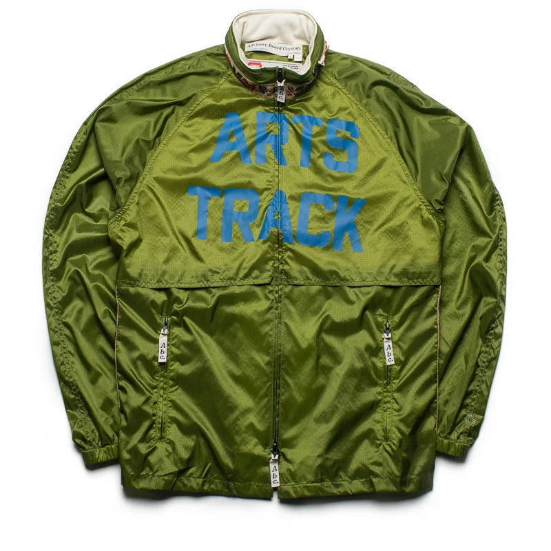 Advisory Board Crystals Art Track Jacket - Green Anorak Shell Jacket Lightweight Jacket