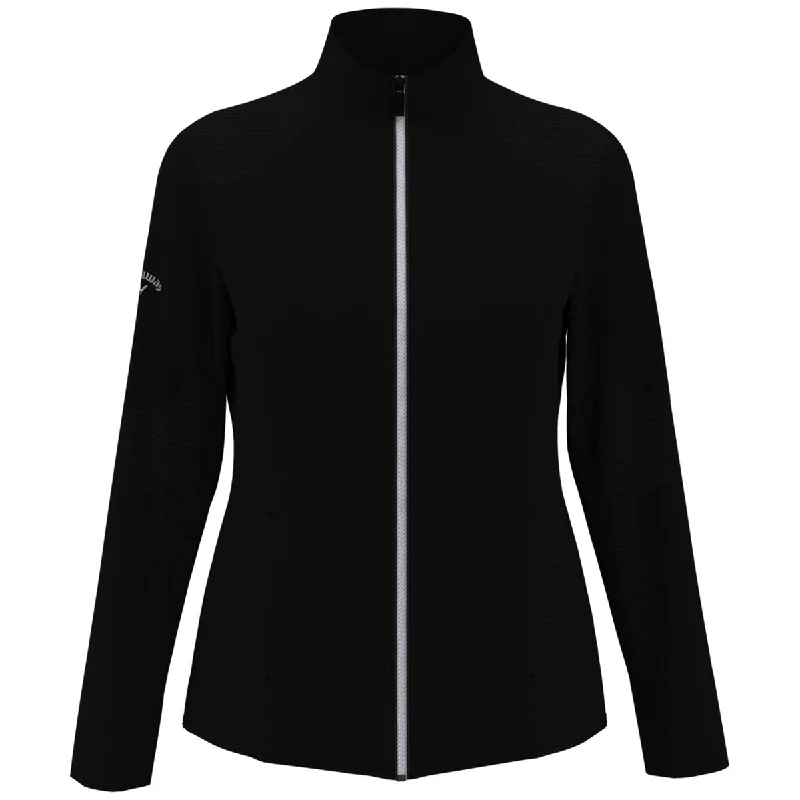 Callaway Women's Black Full-Zip Ottoman Jacket Herringbone Jacket Houndstooth Jacket Plaid Jacket Callaway Women's Black Full-Zip Ottoman Jacket Herringbone Jacket Houndstooth Jacket Plaid Jacket
