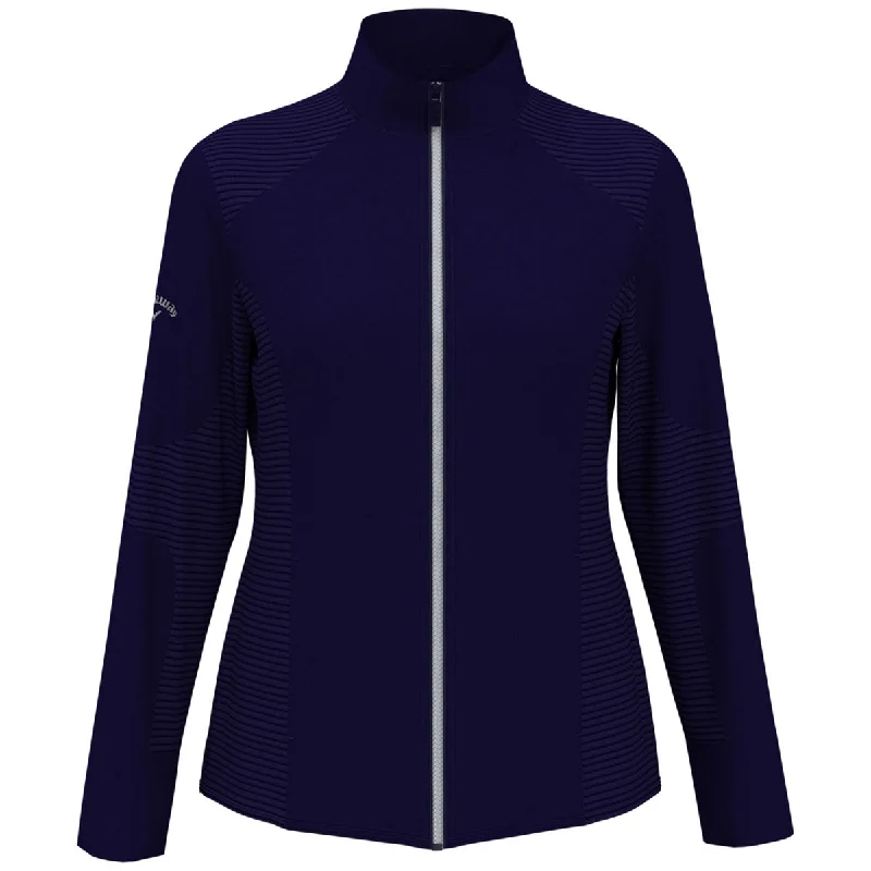 Callaway Women's Peacoat Navy Full-Zip Ottoman Jacket Wool Jacket Cashmere Jacket Tweed Jacket Callaway Women's Peacoat Navy Full-Zip Ottoman Jacket Wool Jacket Cashmere Jacket Tweed Jacket
