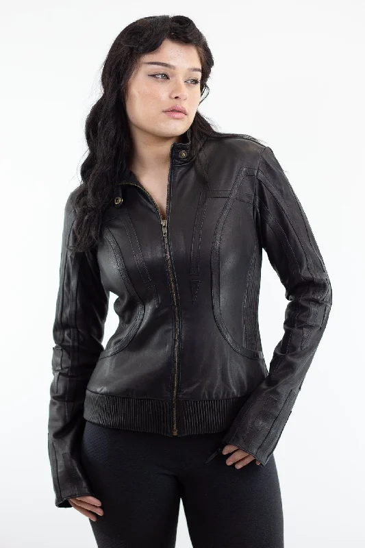 Cymatic Womens Cut Jacket Satin Jacket Silk Jacket Chiffon Jacket