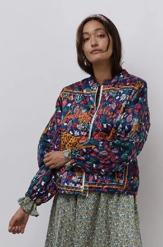 Lollys Laundry Cat Bomber Jacket Striped Jacket Polka Dot Jacket Floral Jacket