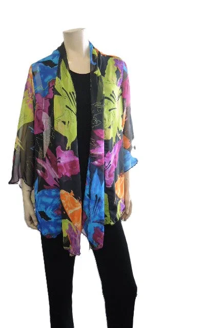 Party Girl Bright Chiffon Jacket Denim Jacket Leather Jacket Suede Jacket