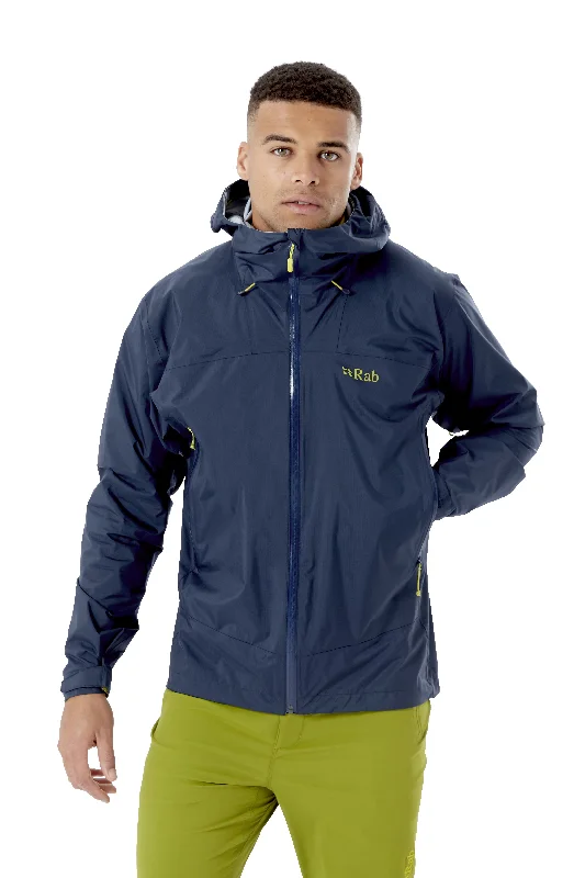 RAB Mens Downpour Plus 2.0 Waterproof Jacket Trench Coat Raincoat Waterproof Jacket
