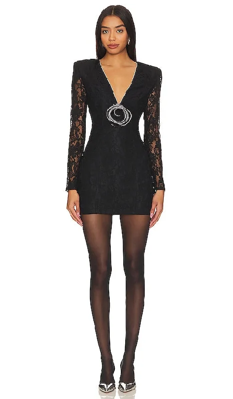 Lovers and Friends Nadine Mini Dress in Black Fashionable Summer Mini Dress