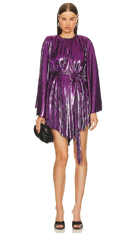 Michael Costello x REVOLVE Gene Mini Dress in Purple Comfortable Shift Mini Dress
