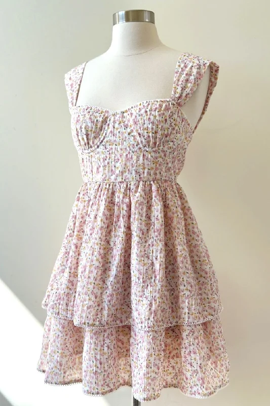 So Sweet Ruffle Tiered Mini Dress FINAL SALE Comfortable One-Shoulder Mini Dress