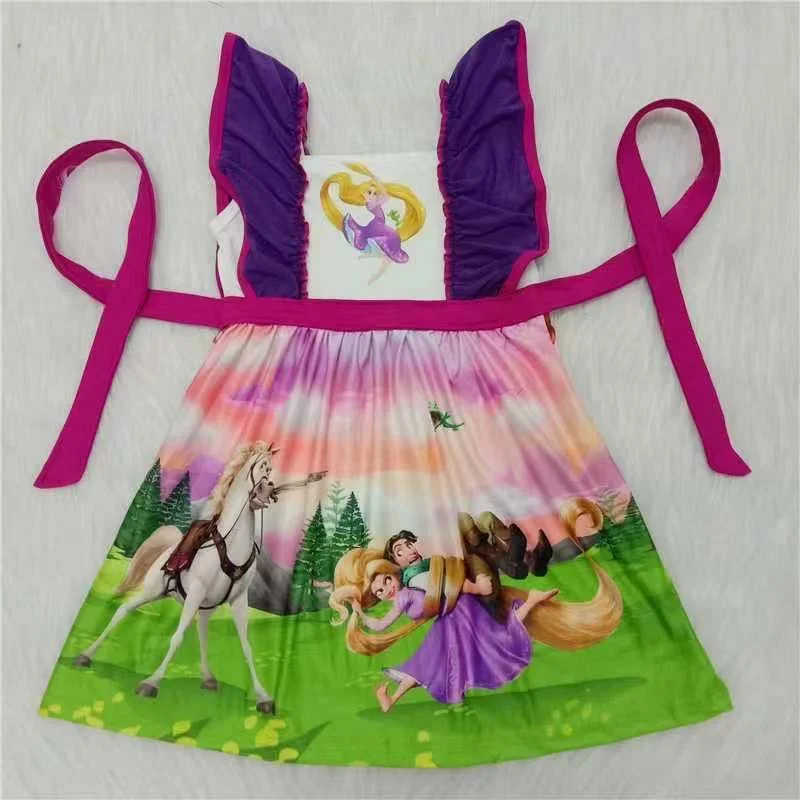 purple Splicing  dress
