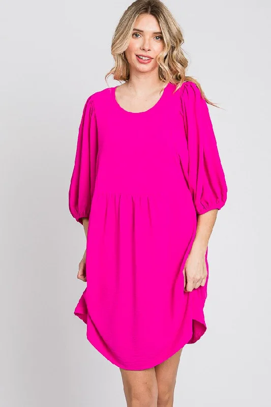 Airflow fuchsia dress