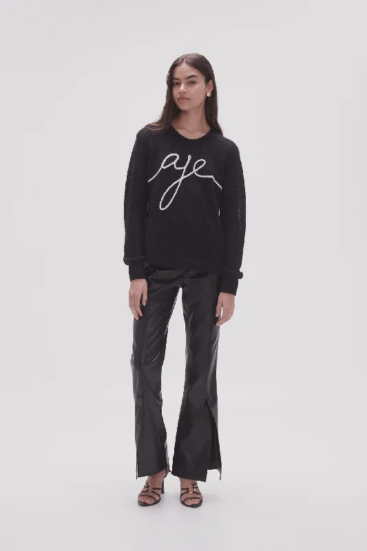 Alma Cornelli Logo Jumper High Neck Crew Neck V-Neck