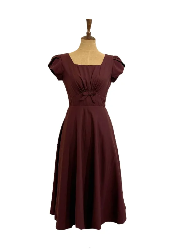 Astrid Burgundy Dress