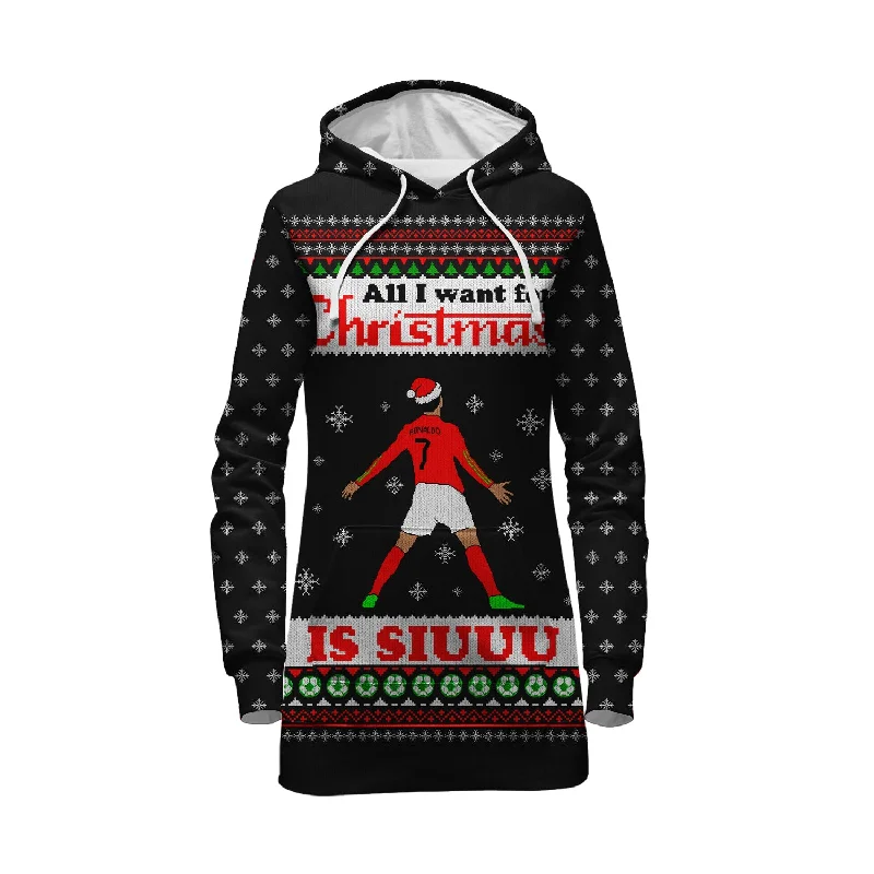Christmas Siu Hoodie Dress