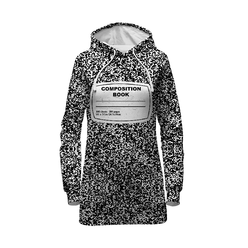 Composition Book Hoodie Dress