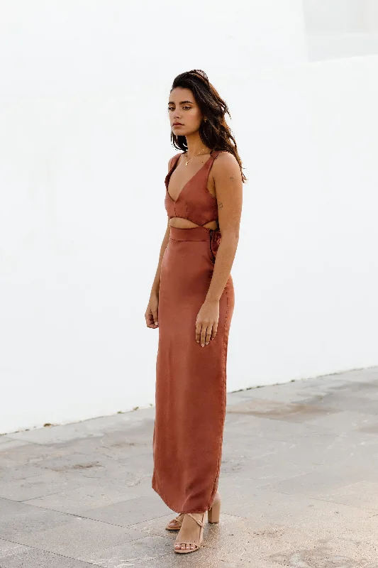 Mina Dress Baked Clay