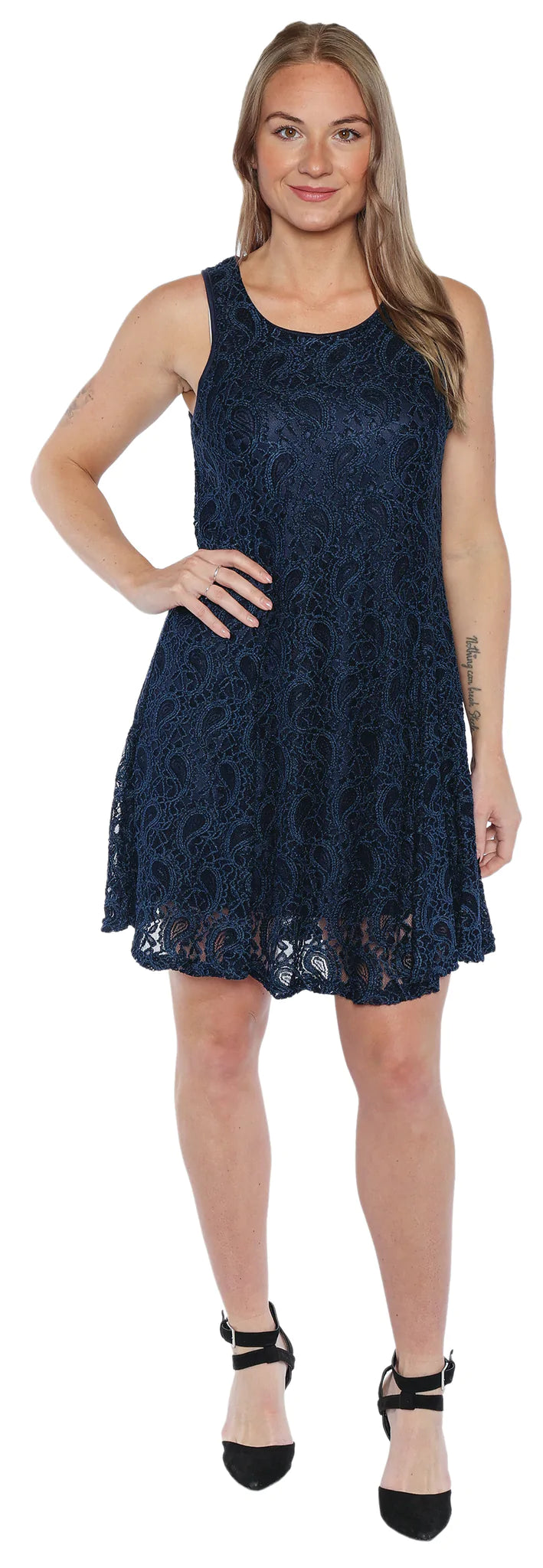 Farah Navy Blue Dress