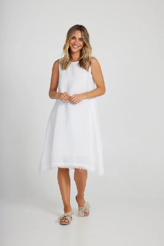 Holiday Miranda Dress - White